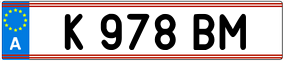 Trailer License Plate